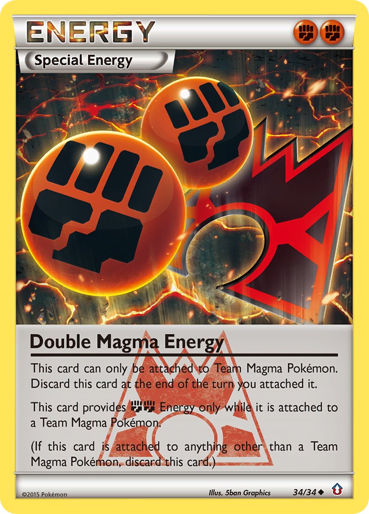 Double Magma Energy - 34/34 - Double Crisis - Card Cavern