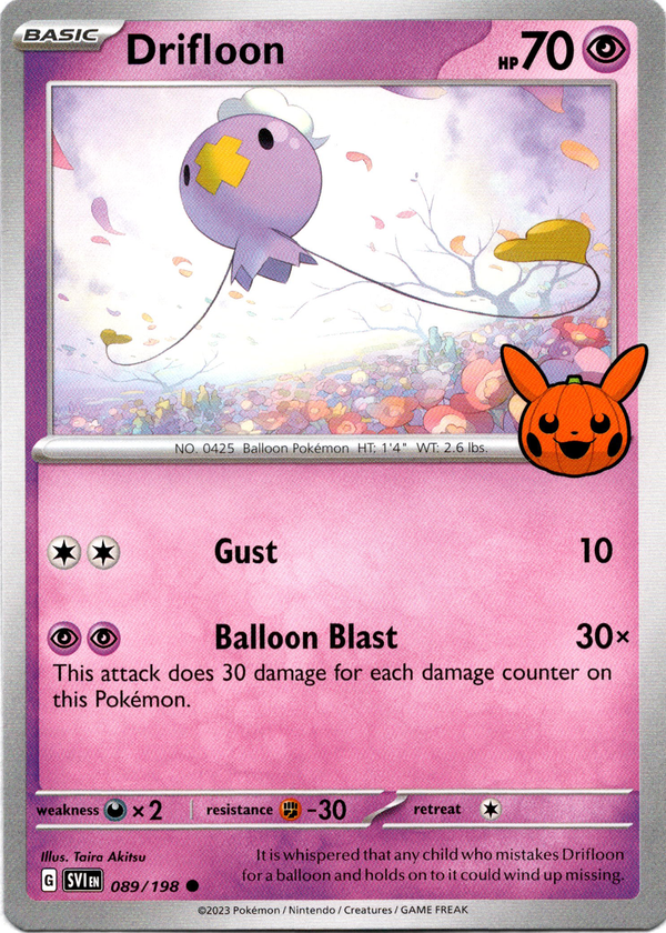Drifloon - 089/198 - Trick or Trade BOOster Bundle 2023 - Card Cavern