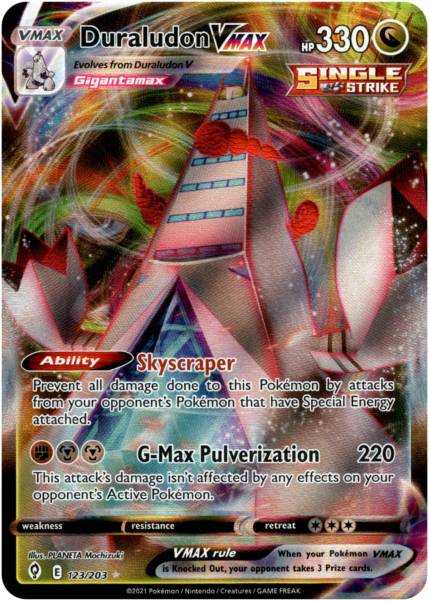 Duraludon VMAX - 123/203 - Evolving Skies - Card Cavern