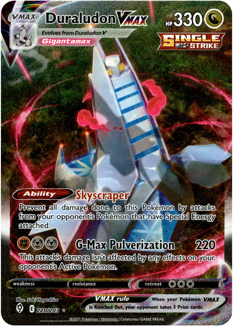 Duraludon VMAX Alternate Art Secret Rare - 220/203 - Evolving Skies