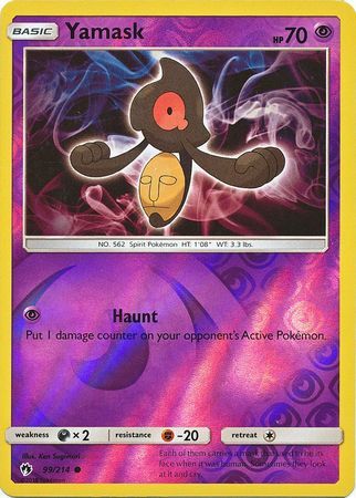 Yamask - 99/214 - Lost Thunder - Reverse Holo - Card Cavern