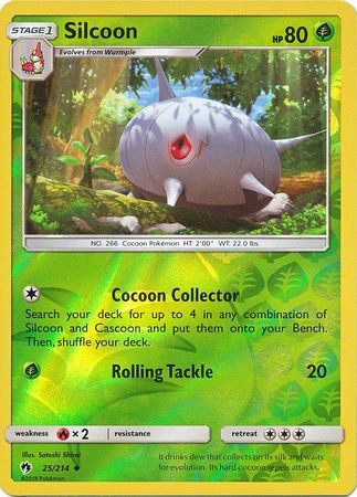 Silcoon - 25/214 - Lost Thunder - Reverse Holo - Card Cavern