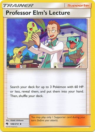 Professor Elm's Lecture - 188/214 - Lost Thunder - Card Cavern
