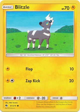 Blitzle - 81/214 - Lost Thunder - Card Cavern