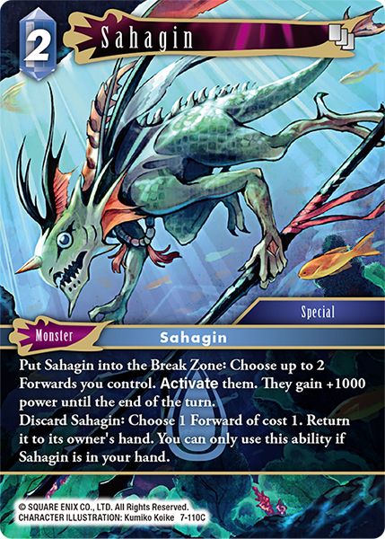 Sahagin - 7-110C - Opus VII - Card Cavern