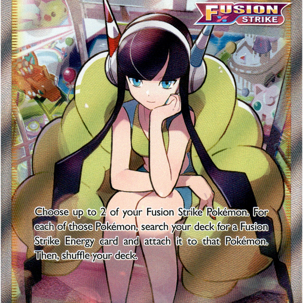 elesa pokemon card Elesa's Sparkle Full Art Trainer - Extended Artwork Display Case Celebrate the legacy of your favorite tabletop game with this Elesas Sparkle 2021 Pokemon Fusion Strike Full Art #260 PSA Authenticated 10 Card Gym Leader Elesa and Emolga