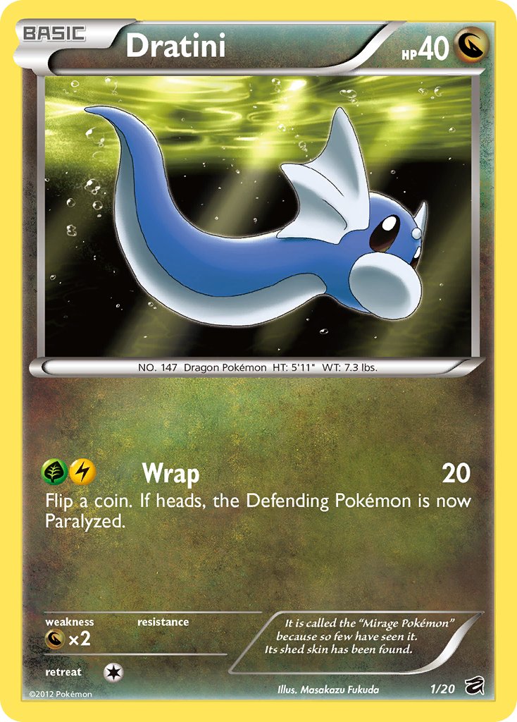 Dratini - 1/20 - Dragon Vault - Holo - Card Cavern