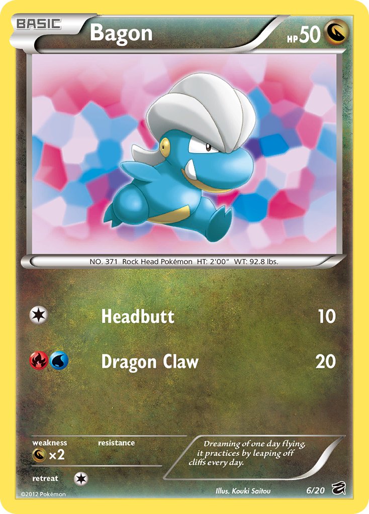 Bagon - 6/20 - Dragon Vault - Holo - Card Cavern