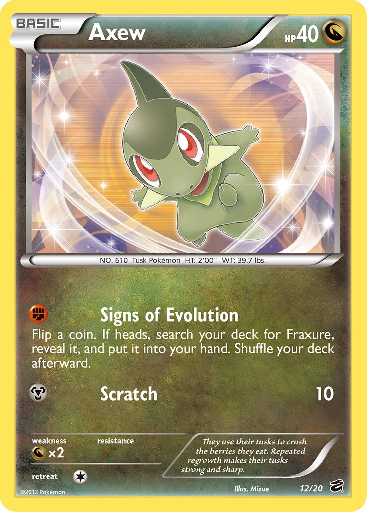 Axew - 12/20 - Dragon Vault - Holo - Card Cavern