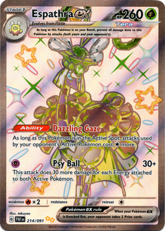 Espathra ex - 214/091 - Paldean Fates - Holo - Card Cavern