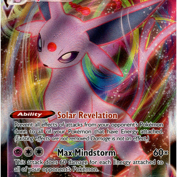 espeon vmax pokemon card value Espeon VMAX - 065/203 - Evolving Skies