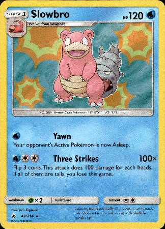 Slowbro - 43/214 - Unbroken Bonds - Holo - Card Cavern