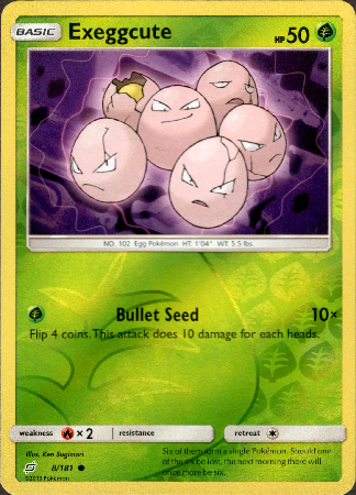 Exeggcute - 8/181 - Team Up - Reverse Holo - Card Cavern