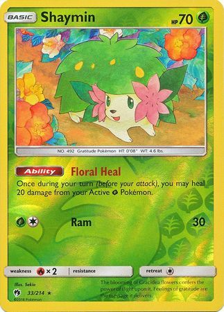 Shaymin - 33/214 - Lost Thunder - Reverse Holo - Card Cavern