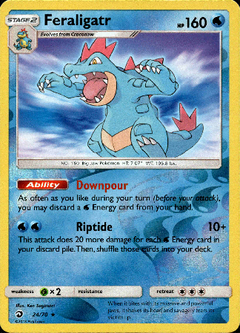 Feraligatr - 24/70 - Dragon Majesty - Reverse Holo - Card Cavern
