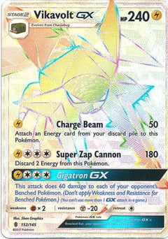 Vikavolt GX Hyper Rare - 152/145 - Guardians Rising - Holo - Card Cavern