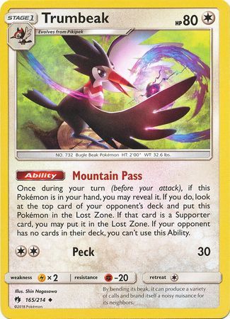 Trumbeak - 165/214 - Lost Thunder - Card Cavern