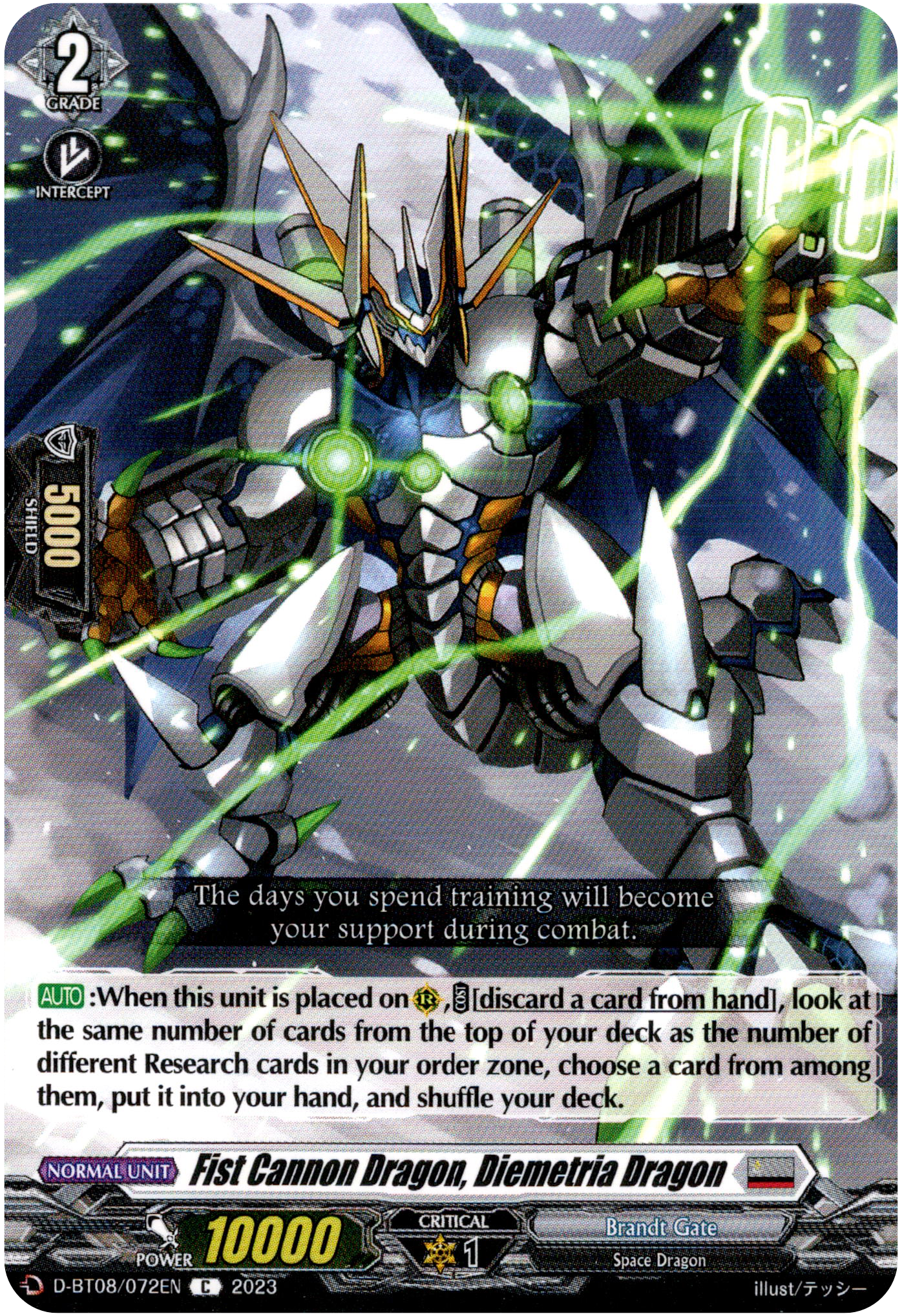 Fist Cannon Dragon, Diemetria Dragon - D-BT08/072EN - Minerva Rising - Card Cavern