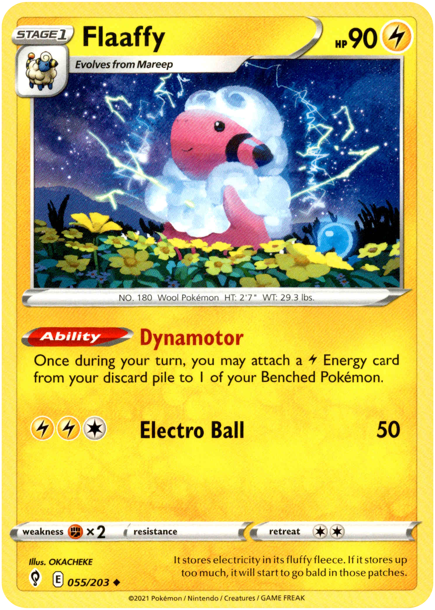 Flaaffy - 055/203 - Evolving Skies - Card Cavern