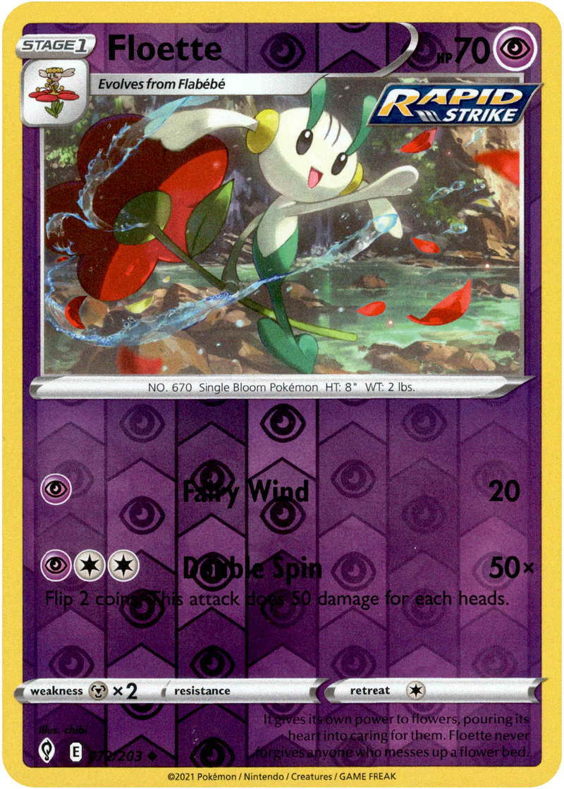 pokemon floette card Floette - 072/203 - Evolving Skies