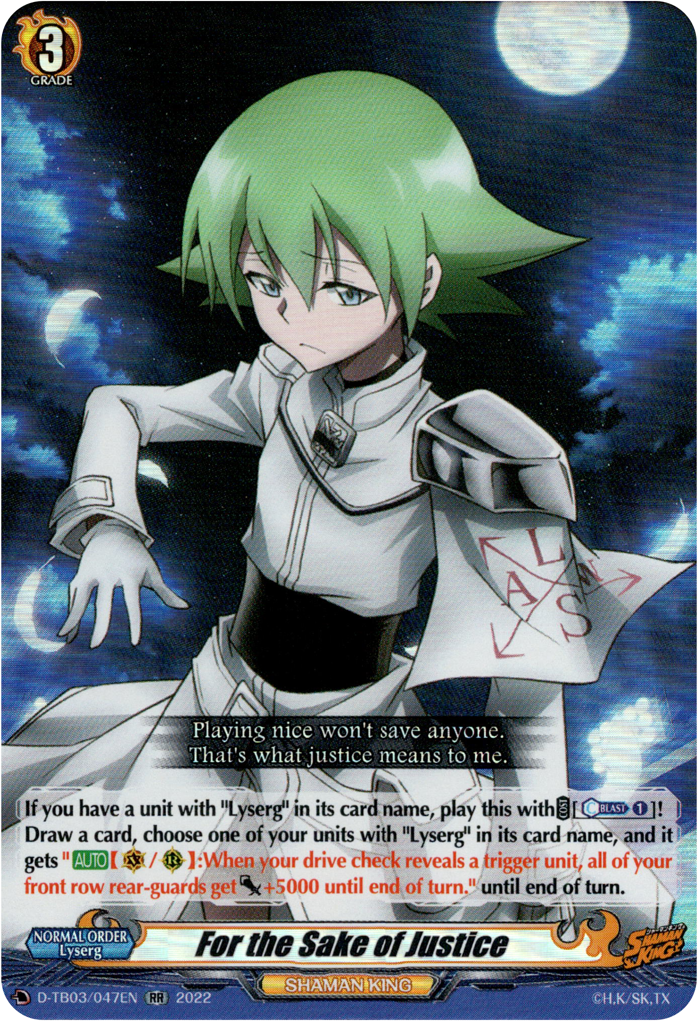 For the Sake of Justice - D-TB03/047EN - Shaman King - Card Cavern