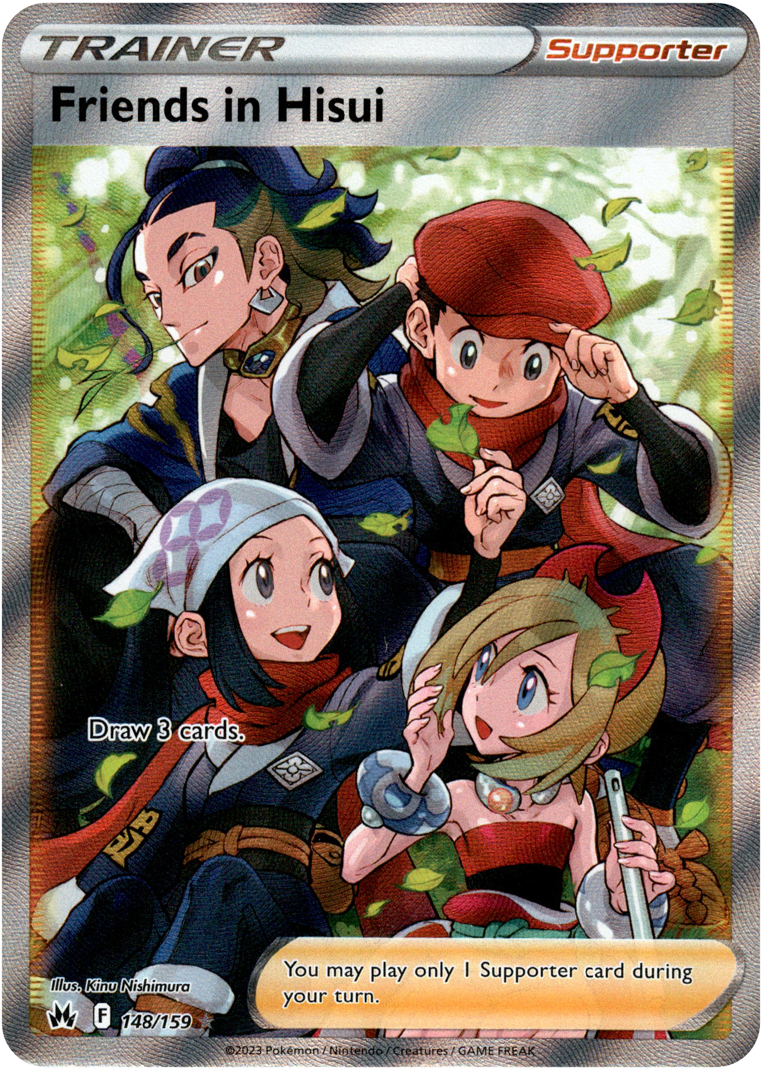 Friends in Hisui Full Art - 148/159 - Crown Zenith - Holo - Card Cavern