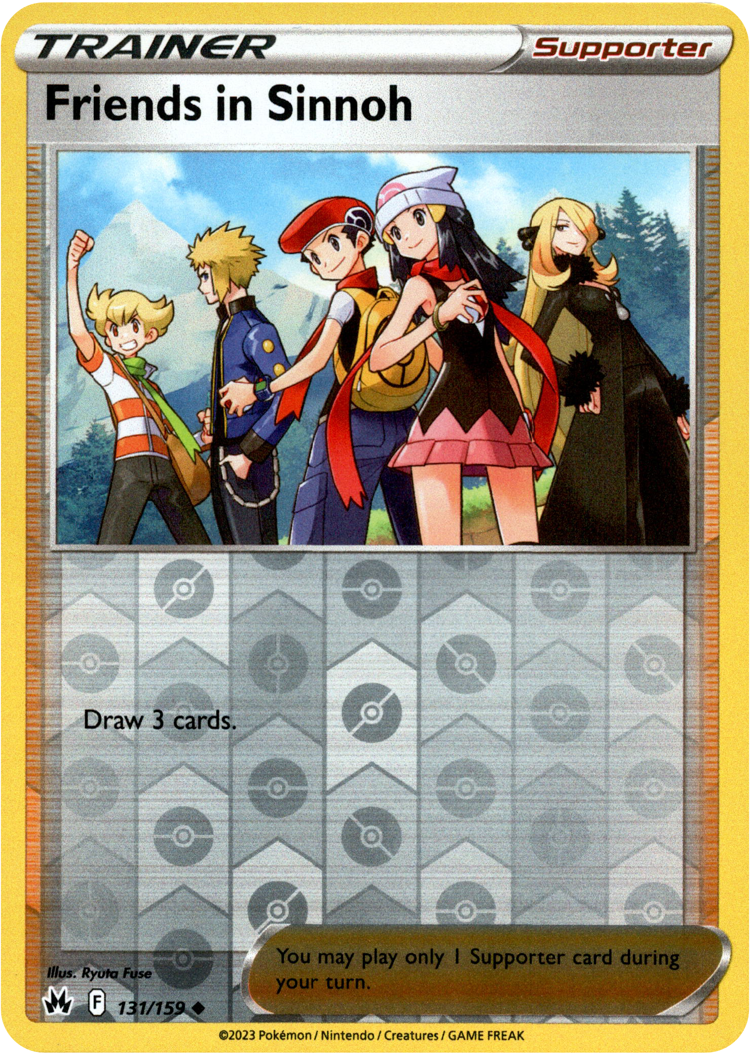 Friends in Sinnoh - 131/159 - Crown Zenith - Reverse Holo - Card Cavern