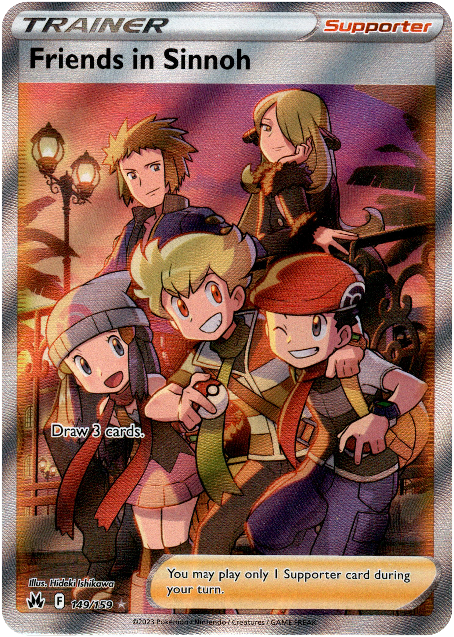 Friends in Sinnoh Full Art - 149/159 - Crown Zenith - Holo - Card Cavern