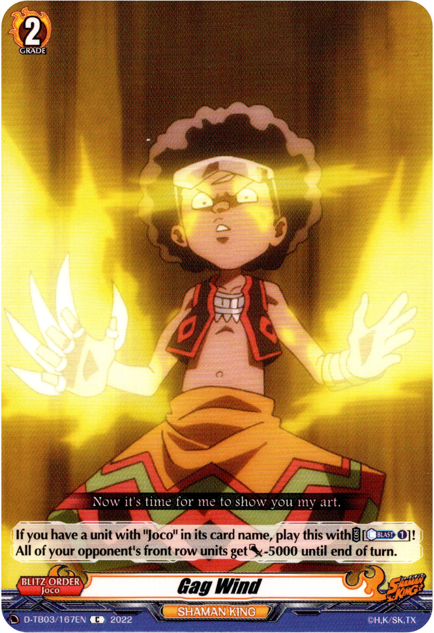 Gag Wind - D-TB03/167EN - Shaman King - Card Cavern
