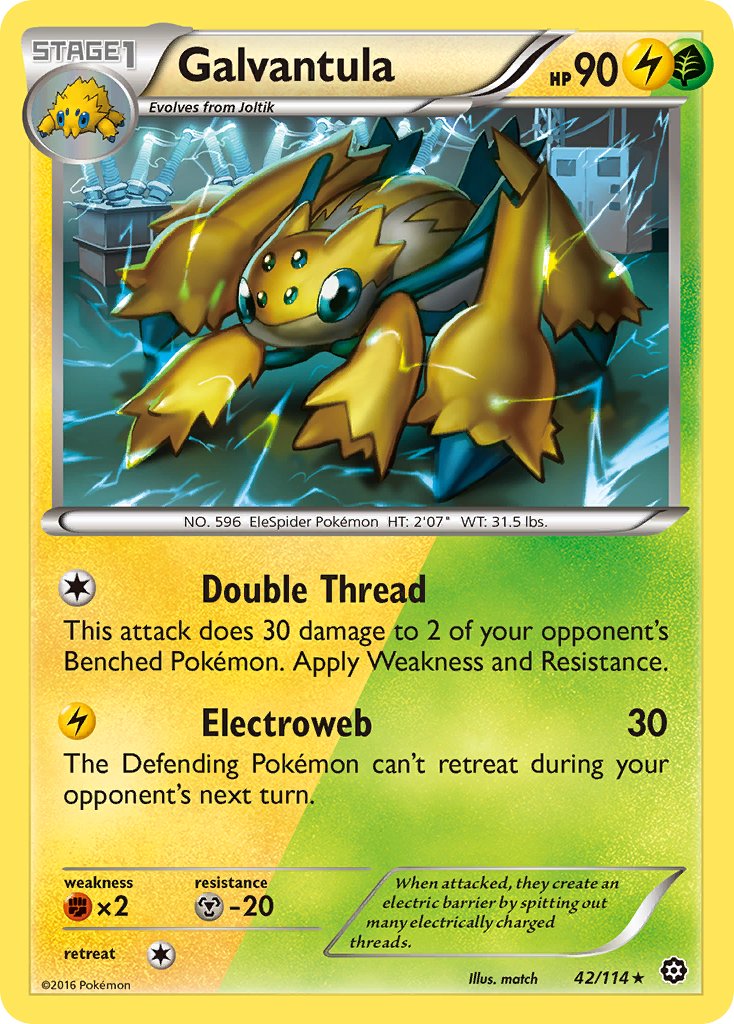 Galvantula - 42/114 - Steam Siege - Card Cavern