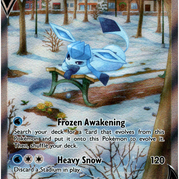 Glaceon V 040/203 Prize Pack Series Cards Glaceon V 040/203 Full Art Holo - Evolving Skies Set, Near Mint (NM) Pokemon Card Glaceon V 040/203 Prize Pack Series Cards Glaceon V 040/203 Full Art Holo - Evolving Skies Set, Near Mint (NM) Pokemon Card