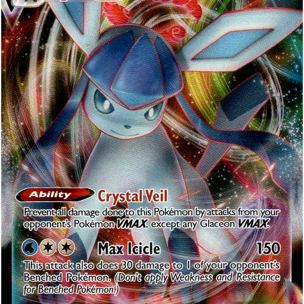 Glaceon VMAX - 041/203 - Evolving Skies - Holo Card Cavern Trading Cards, LLC Glaceon VMAX - 041/203 - Evolving Skies - Holo Card Cavern Trading Cards, LLC