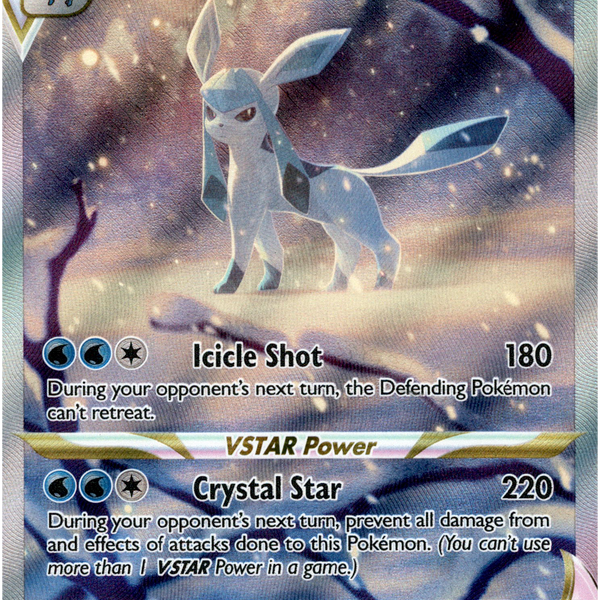 Glaceon VSTAR - GG40/GG70 - Crown Zenith - Holo  Card Cavern Trading Cards,  LLC