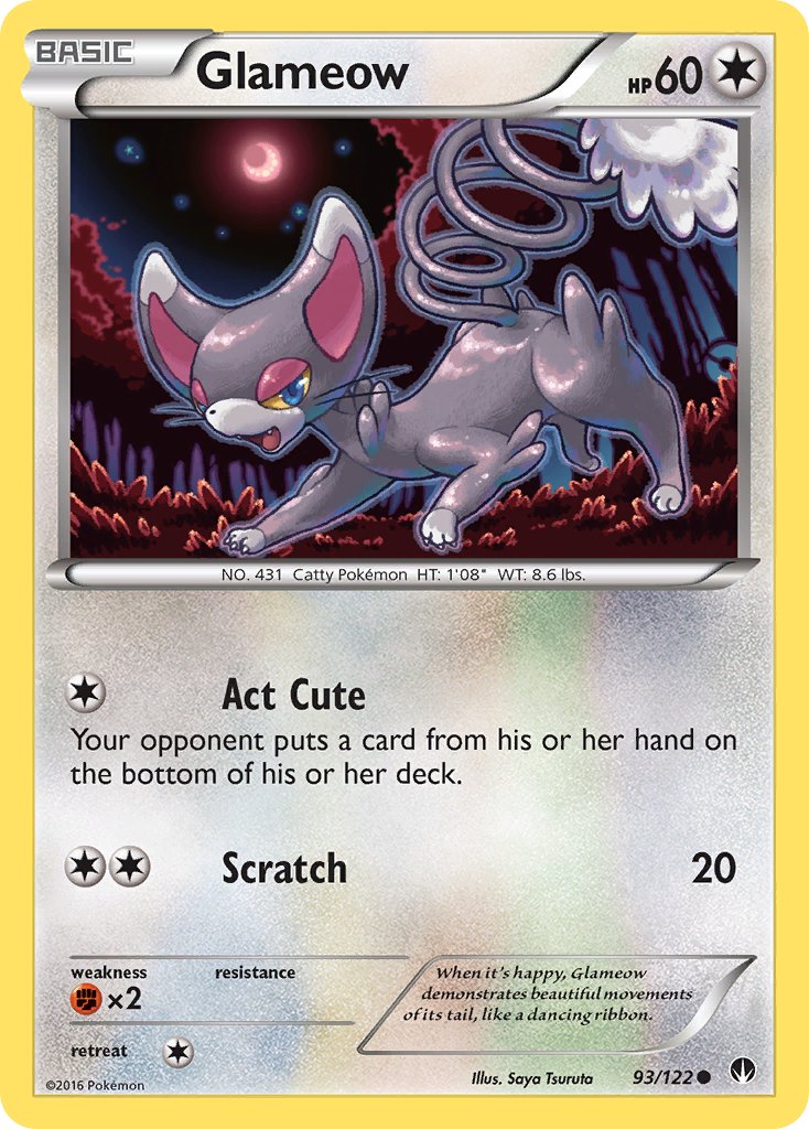 Glameow - 93/122 - BREAKpoint - Card Cavern