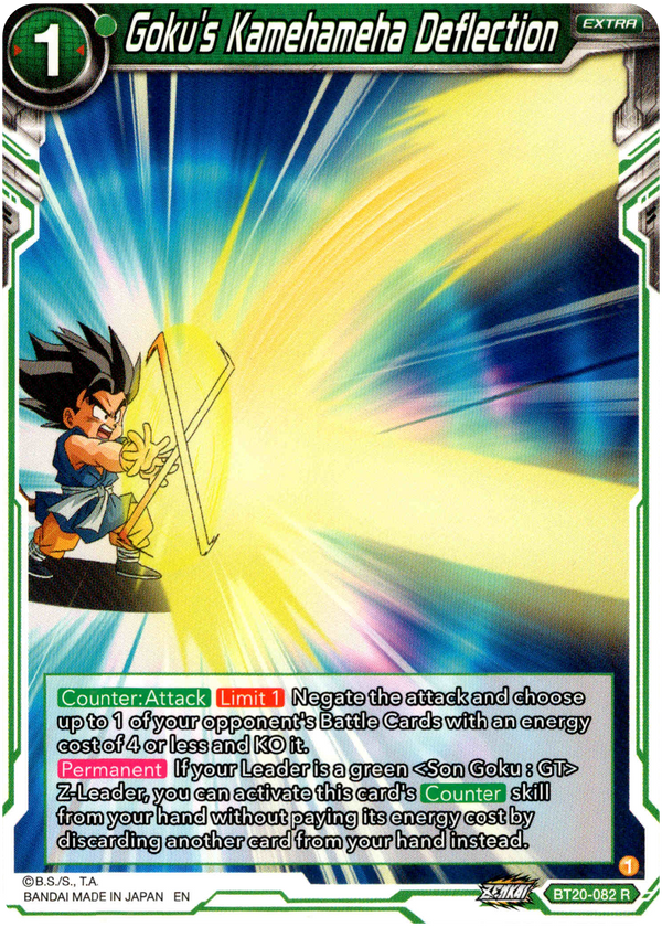 Goku's Kamehameha Deflection - BT20-082 R - Power Absorbed - Card Cavern