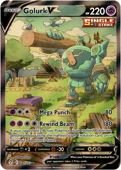 Golurk V Alternate Art - 182/203 - Evolving Skies - Holo - Card Cavern