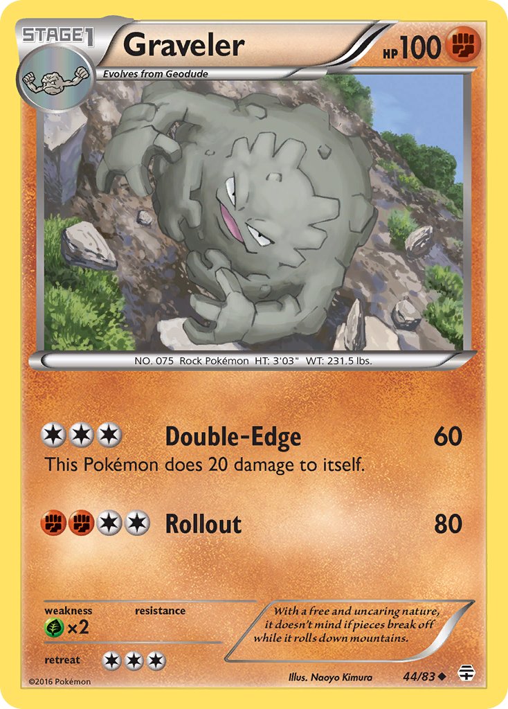 Graveler - 44/83 - Generations - Card Cavern