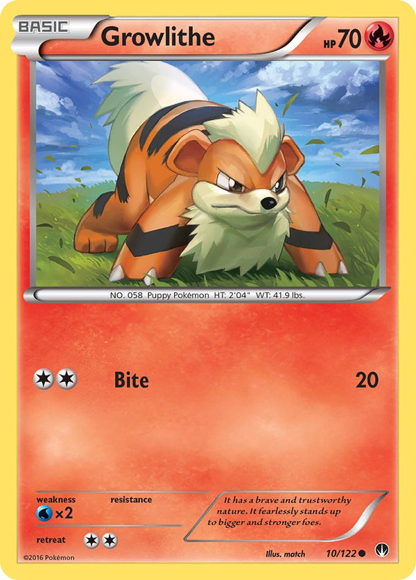 Growlithe - 10/122 - BREAKpoint - Card Cavern