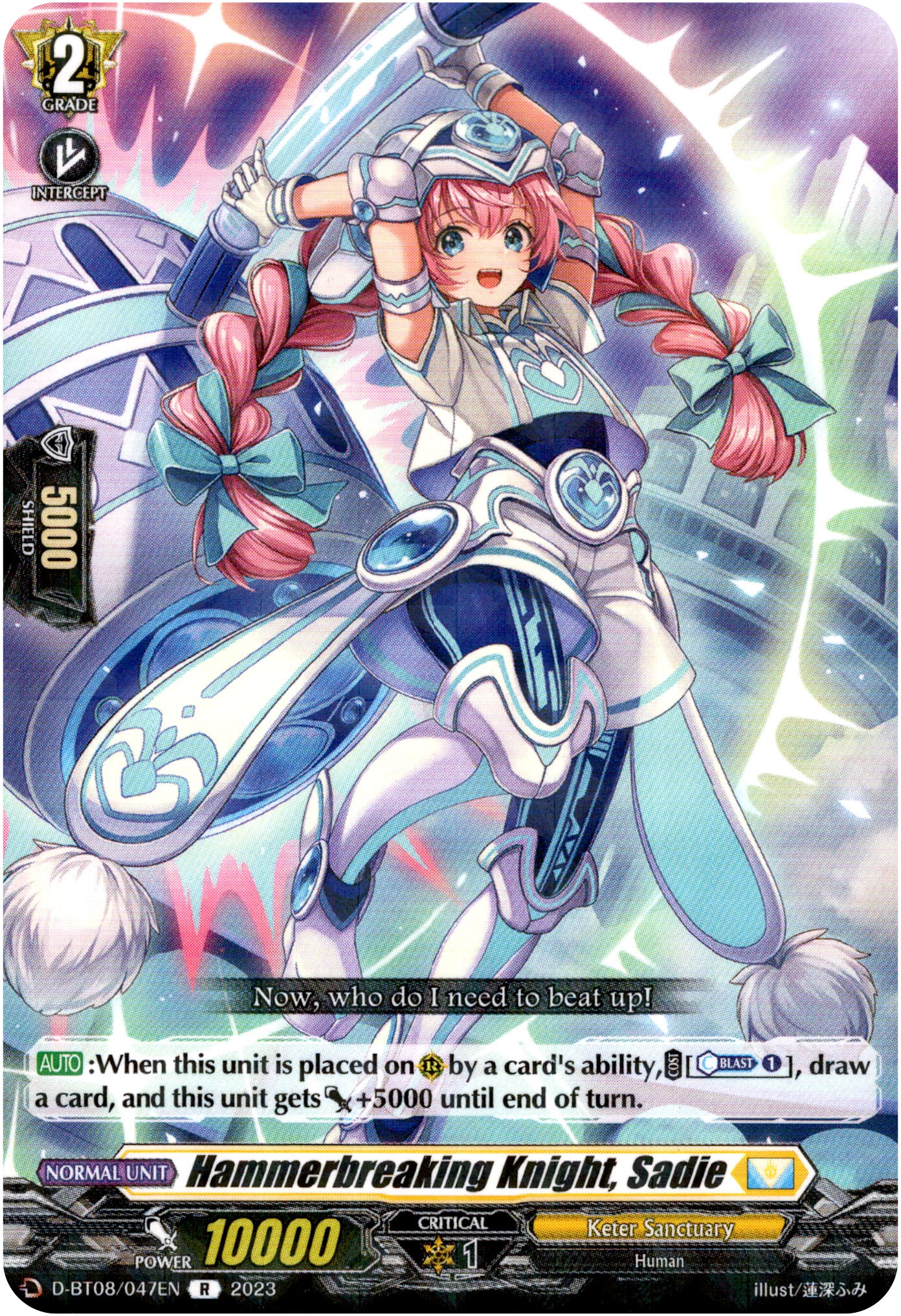 Hammerbreaking Knight, Sadie - D-BT08/047EN - Minerva Rising - Card Cavern