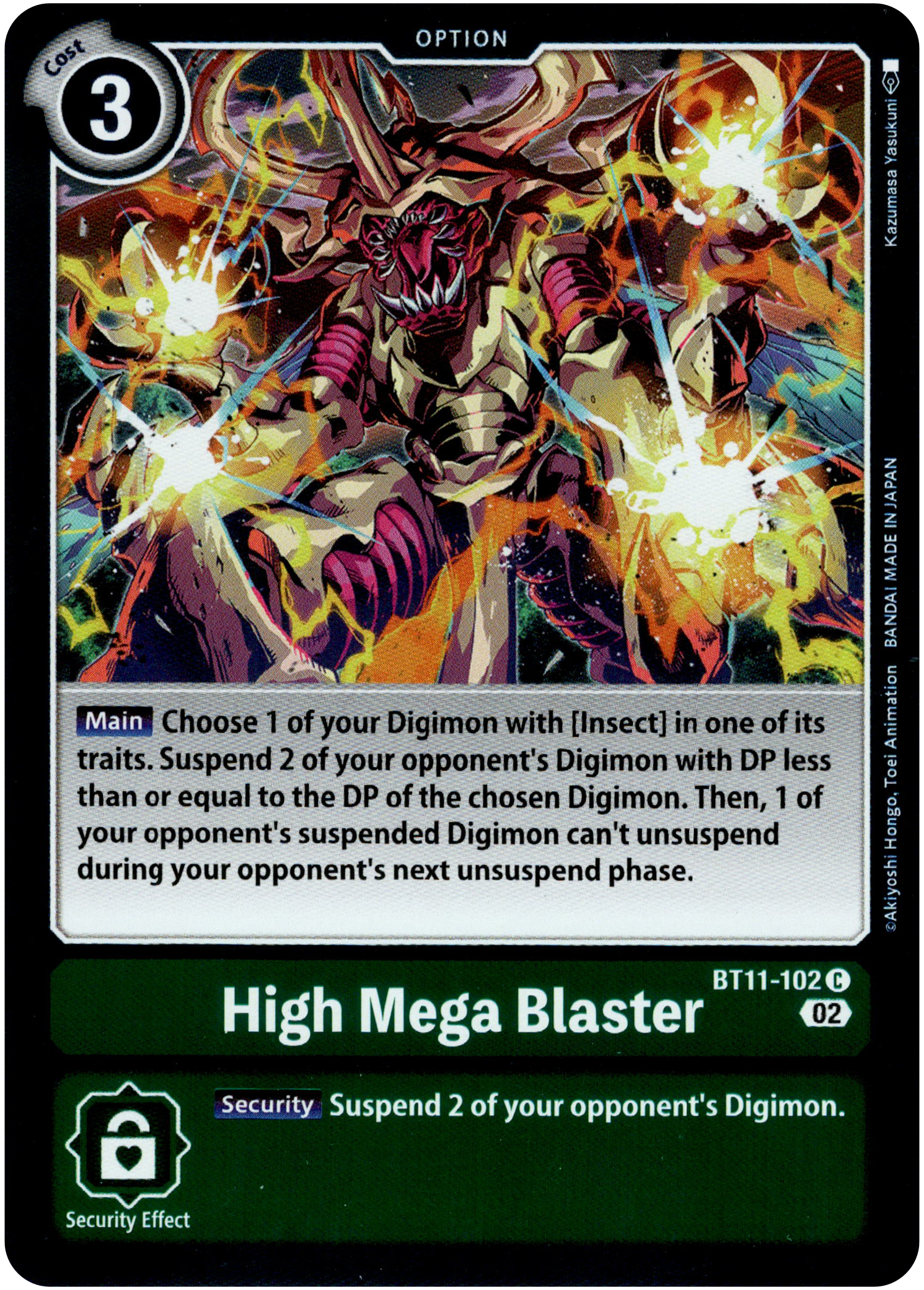 High Mega Blaster - BT11-102 C - Dimensional Phase - Foil - Card Cavern