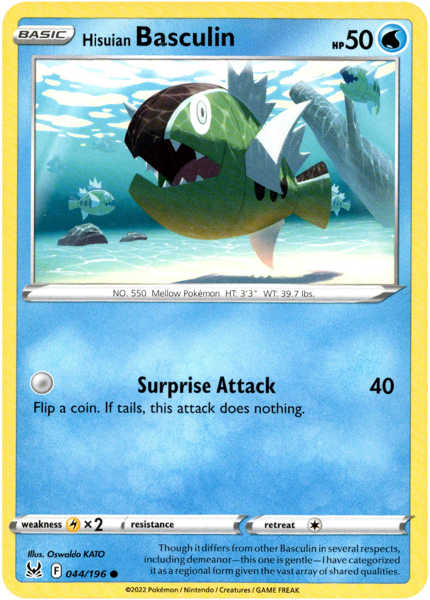 Hisuian Basculin - 044/196 - Lost Origin - Card Cavern