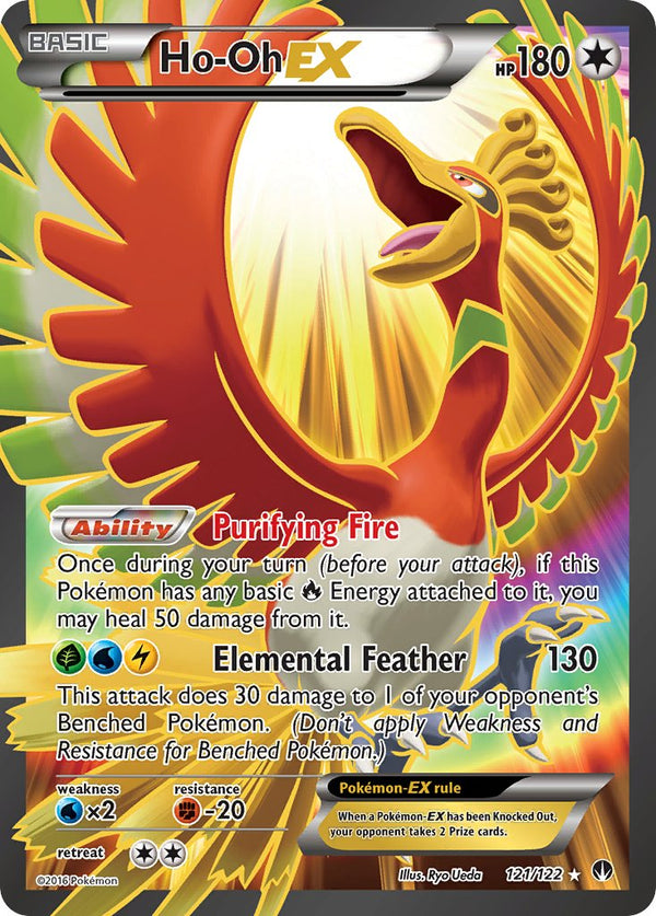 Ho-Oh EX Full Art - 121/122 - BREAKpoint - Card Cavern