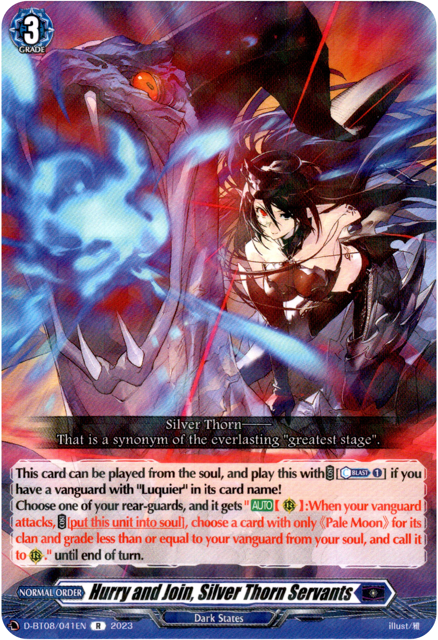 Hurry and Join, Silver Thorn Servants - D-BT08/041EN - Minerva Rising - Card Cavern