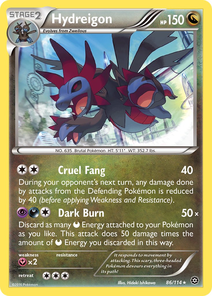 Hydreigon - 86/114 - Steam Siege - Holo - Card Cavern