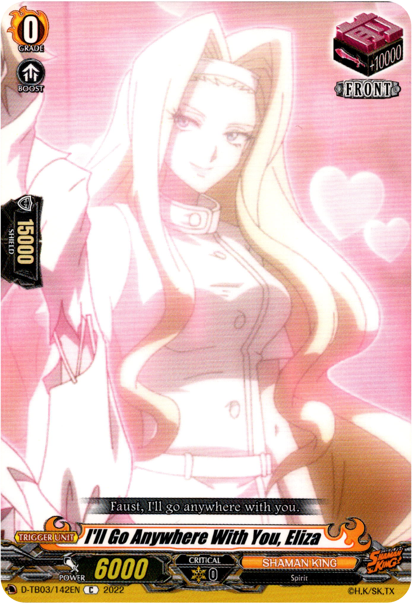 I'll Go Anywhere With You, Eliza - D-TB03/142EN - Shaman King - Card Cavern