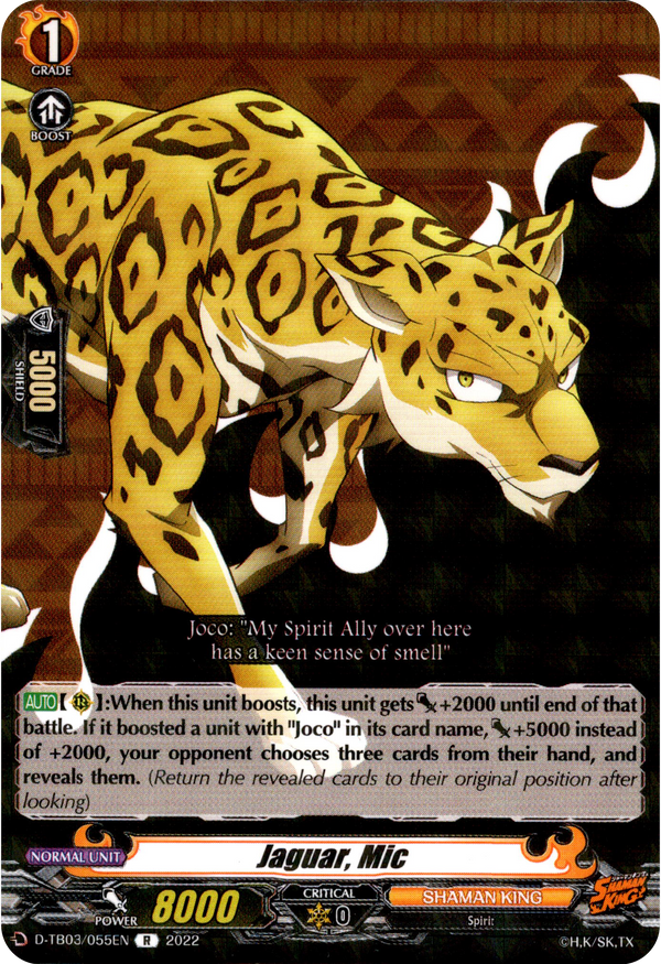 Jaguar, Mic - D-TB03/055EN - Shaman King - Card Cavern