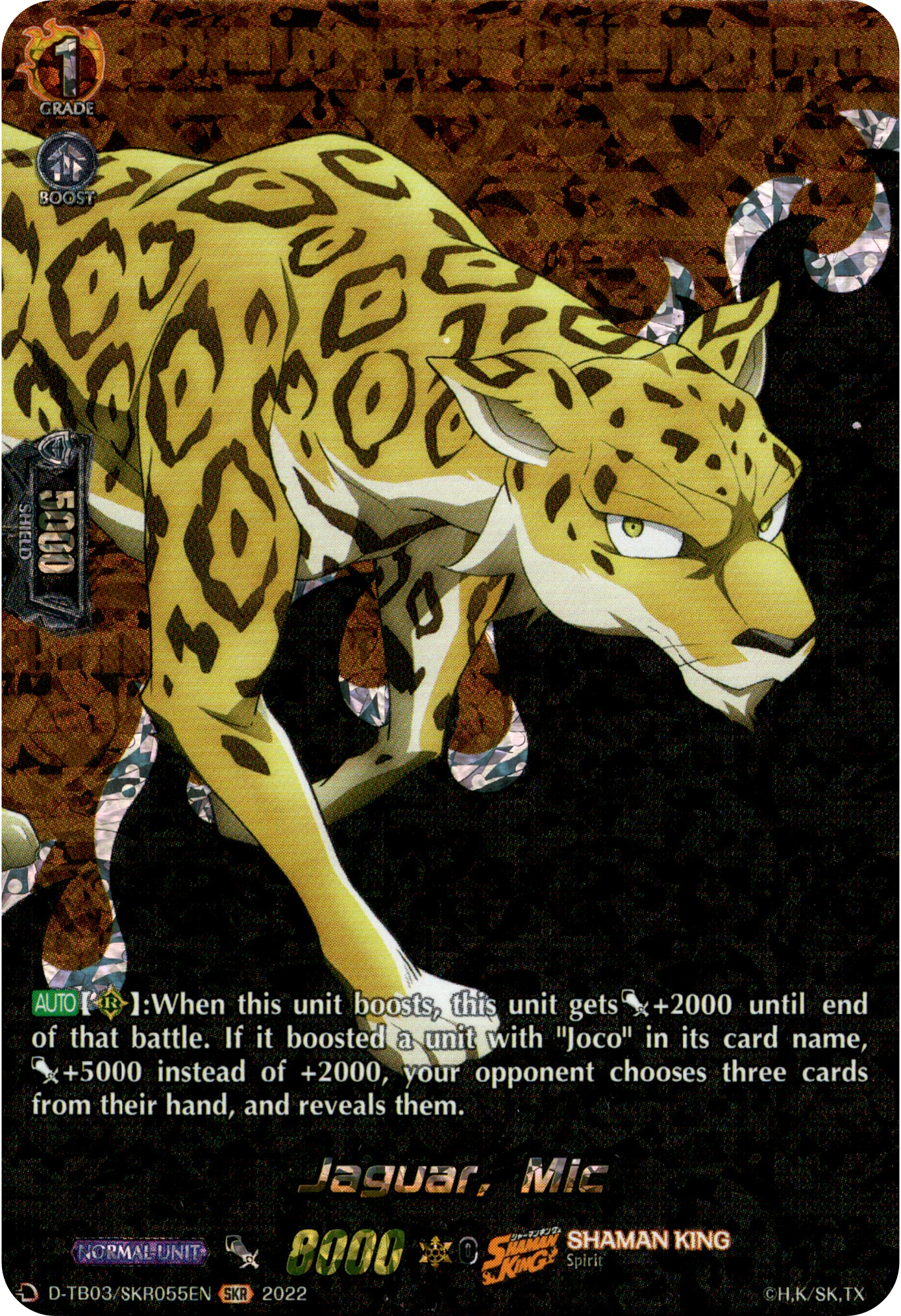 Jaguar, Mic - D-TB03/SKR055EN - Shaman King - Card Cavern