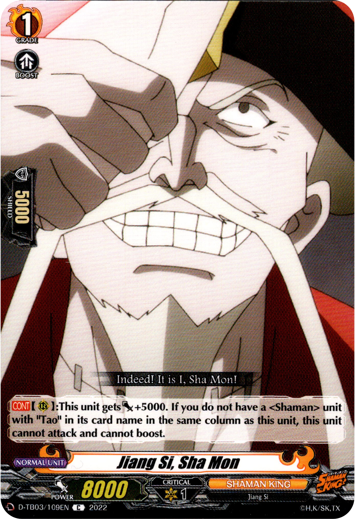 Jiang Si, Sha Mon - D-TB03/109EN - Shaman King - Card Cavern