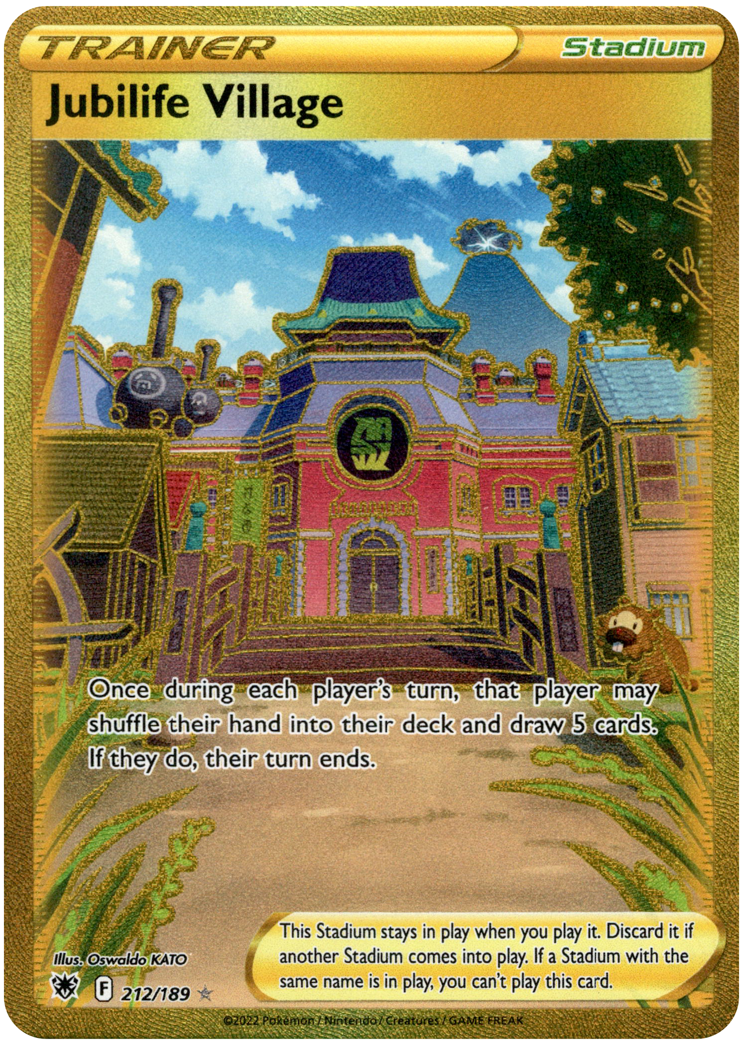 Jubilife Village Secret Rare - 212/189 - Astral Radiance - Holo - Card Cavern