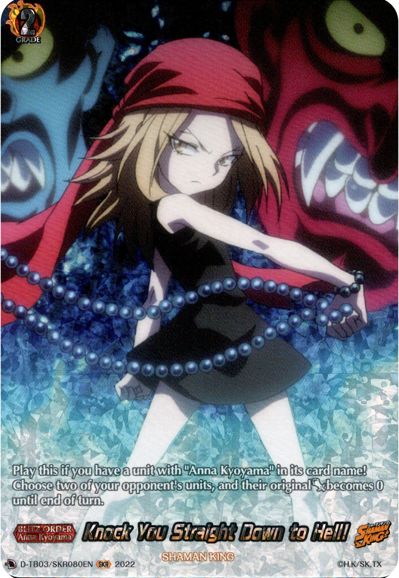 Knock You Straight Down to Hell! - D-TB03/SKR080EN - Shaman King - Card Cavern